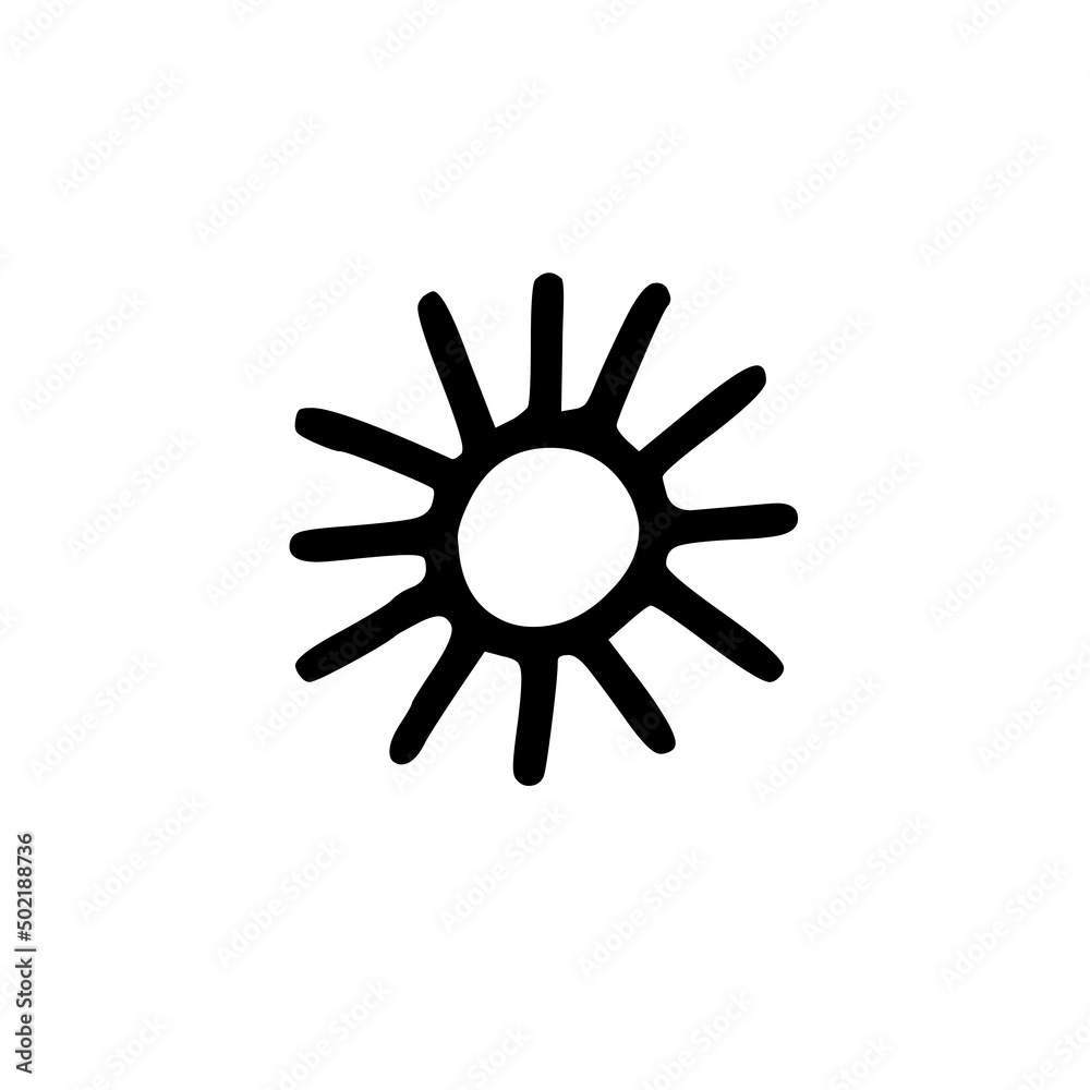 sun illustration isolated on white background sun illustration isolated on white background