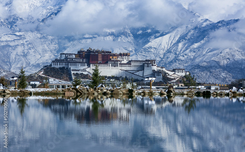 Prospect of Potala Palace in Tibet