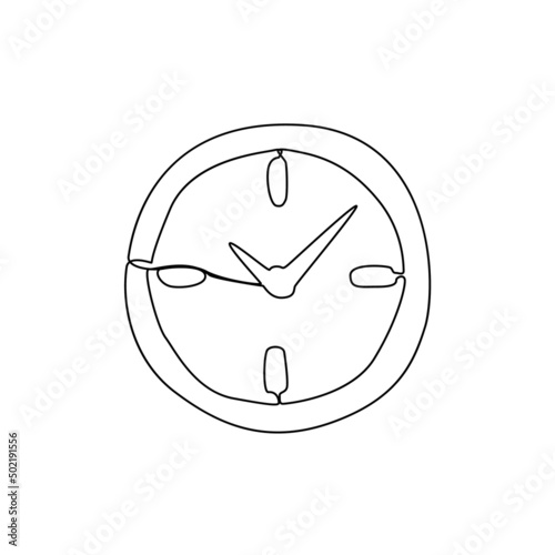 Free Download Line Drawing Clock Icon - GFXLoad