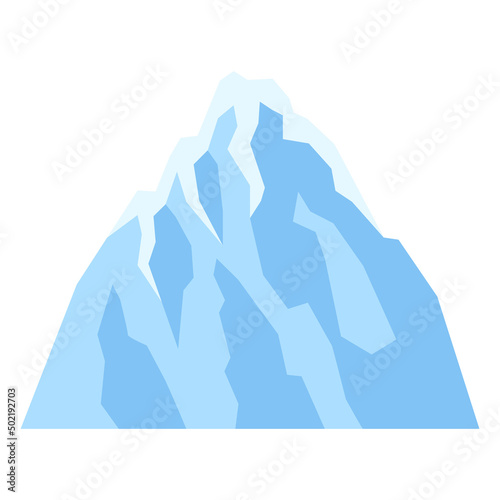 Stylized image of mountain. Natural illustration. Abstract style.