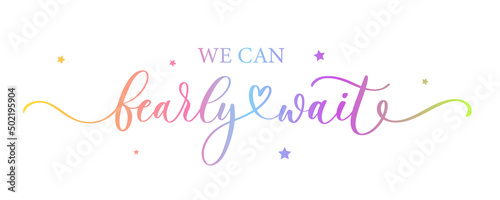 We can bearly wait. Lettering inscription for Baby Shower Cake Topper, Baby Bear Theme Baby Shower Gender Reveal Party Decoration Supplies.