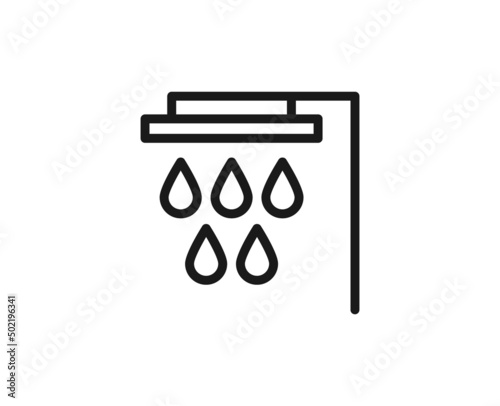 Beauty line icon on white background