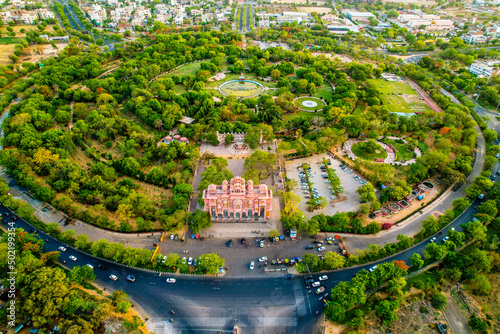 Drone View of Patrika Gate, Jaipur photo