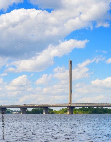 Southern bridge river Kiev, Ukraine