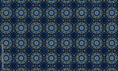 Trendy Seamless Pattern  Abstract Background. Tileable Geometric Grunge Repetitive Retro Wallpaper. Bizarre Art Illustration