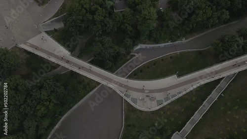 Pedestrian-bicycle bridge over Vladimirsky Spusk photo