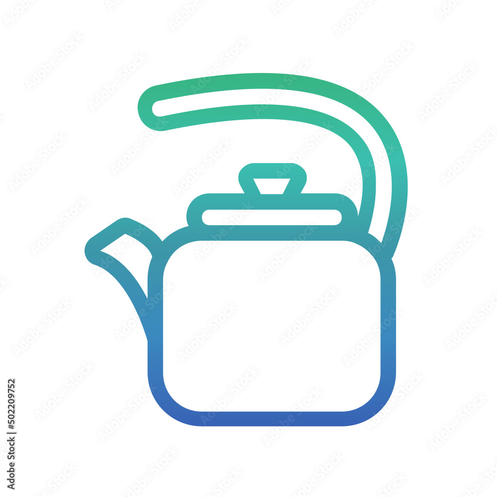 Teapot , Tea gradient icon. Teapot , Tea gradient icon.