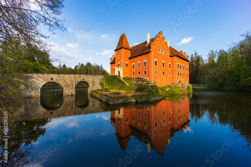 Cervena Lhota castle in Southern Bohemia, Czech Republic photo