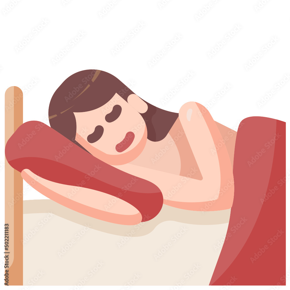 Sleeping flat icon Sleeping flat icon