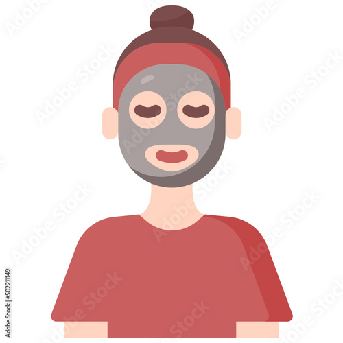 Face mask flat icon