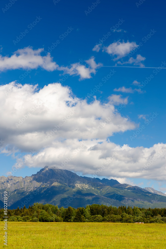 High Tatras with the dominant mountain Krivan, Slovakia