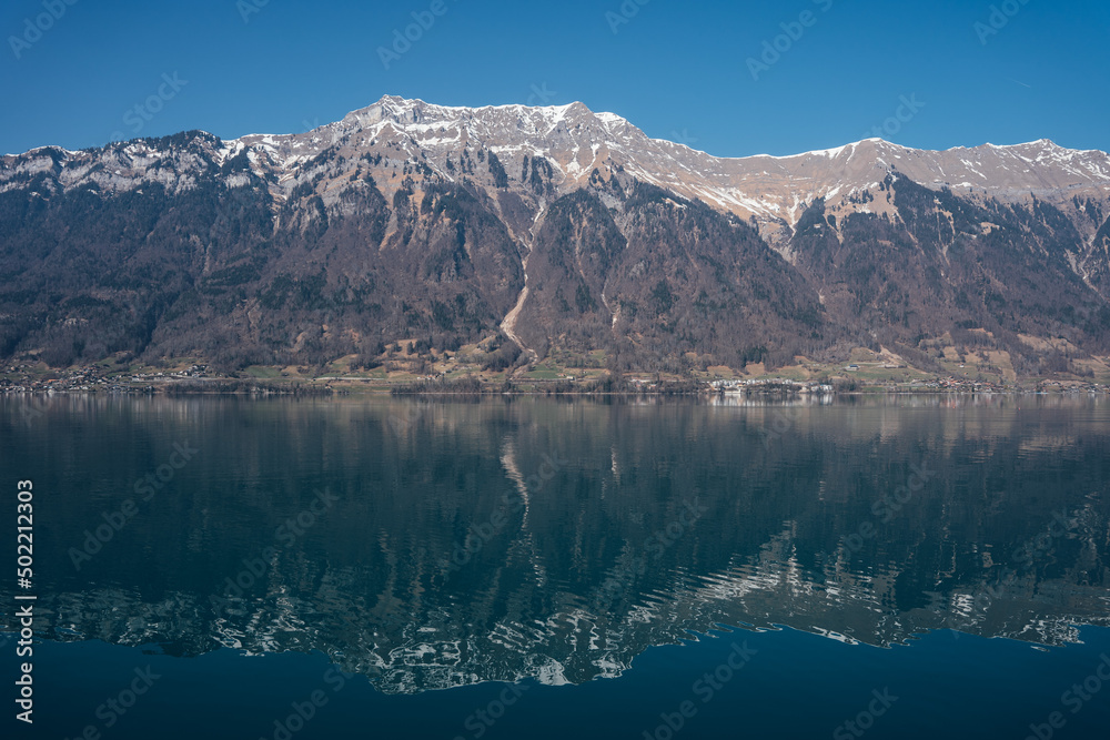 lake reflection alps