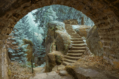 Broumovske Steny Mountains in Eastern Bohemia, Czech Republic photo