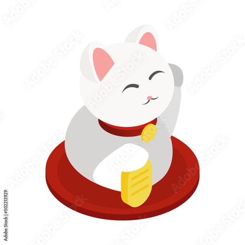 Japan Lucky Cat Composition