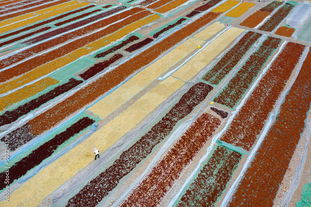 7 colour Rural roduction process and equipment Stock Photo | Adobe Stock