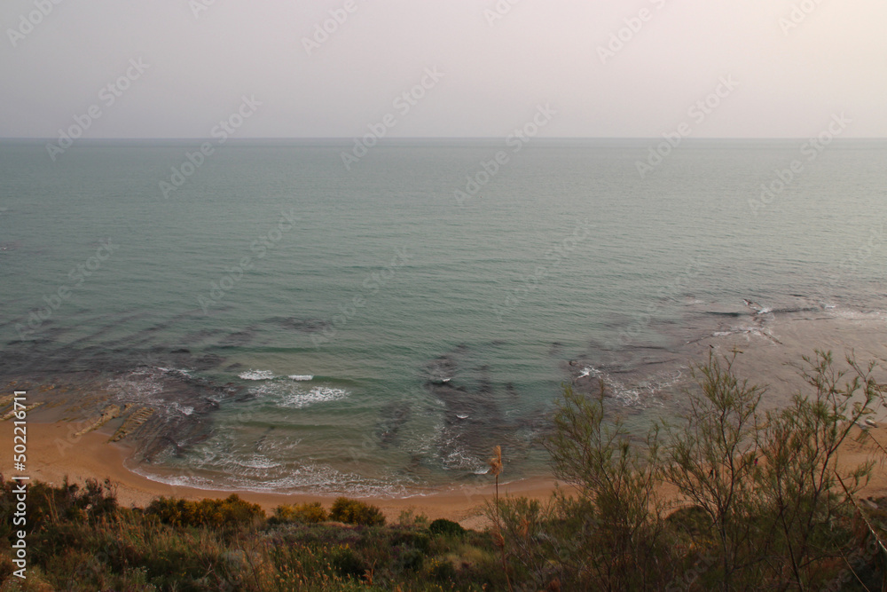 mediterranean sea at scala dei turchi in sicily (italy) mediterranean sea at scala dei turchi in sicily (italy)