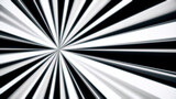 Abstract background of white rays. Striped moving background of black and white stripes emerging from one point like spotlight