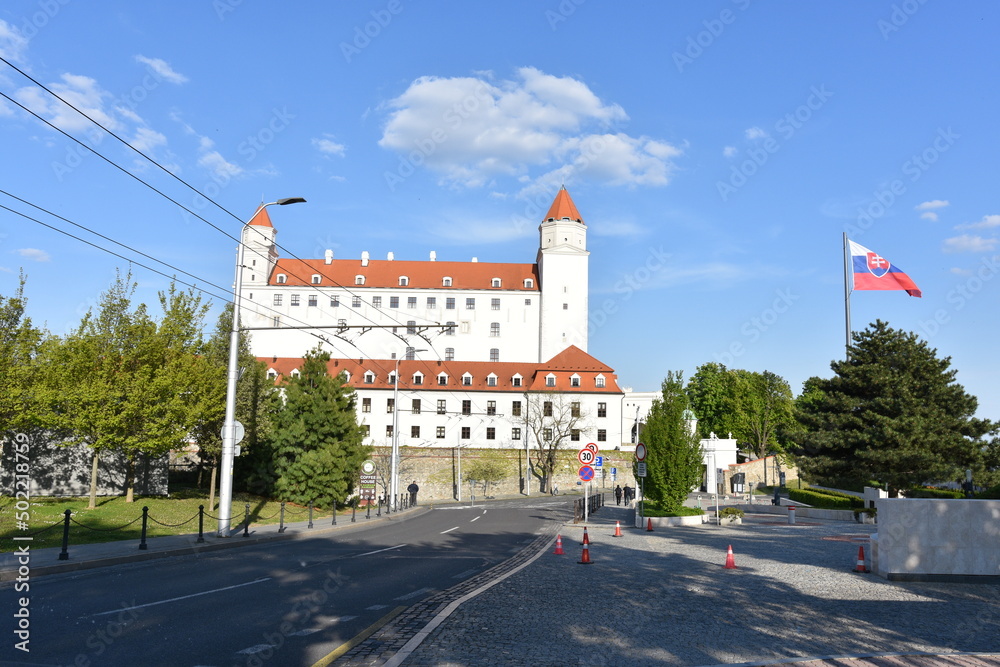 Zamek, Bratysława, Słowacja, zabytkowy, gród, symbol narodowy,