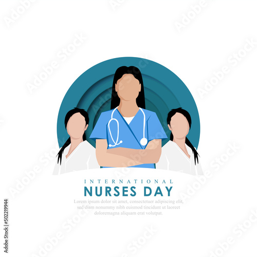 12 May-vector illustration for international nurse day.