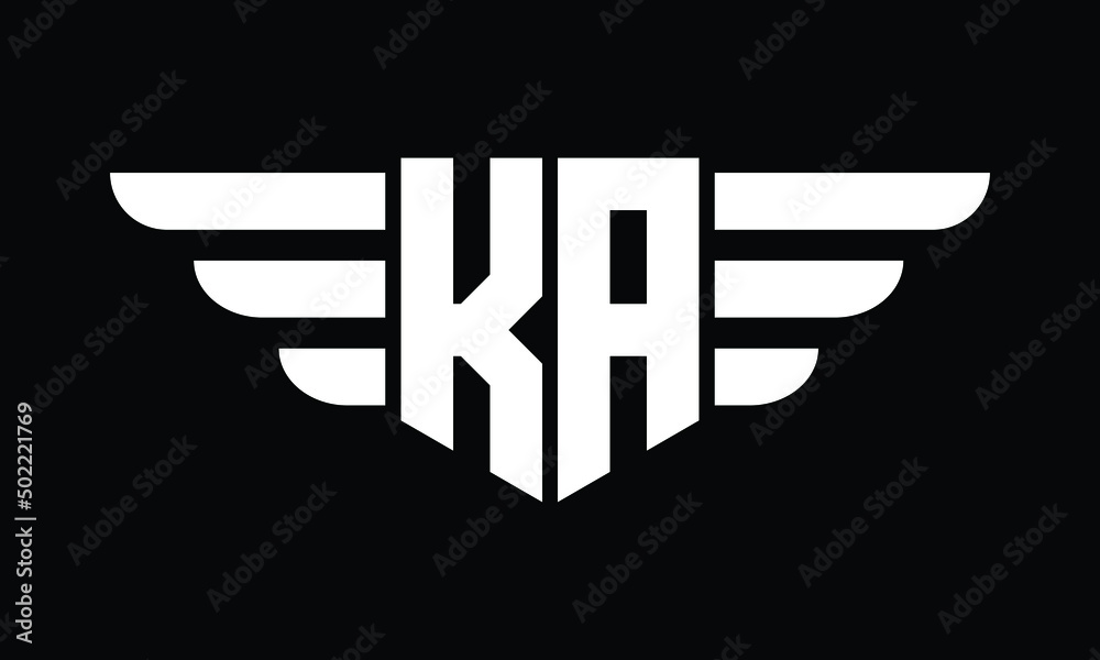 KA logo design vector template | monogram logo | abstract logo ...