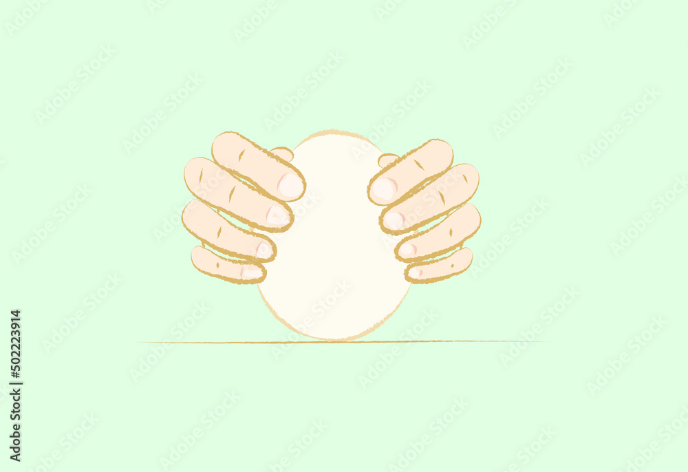 Egg balancing for the dragon boat festival in flat illustration art design Egg balancing for the dragon boat festival in flat illustration art design