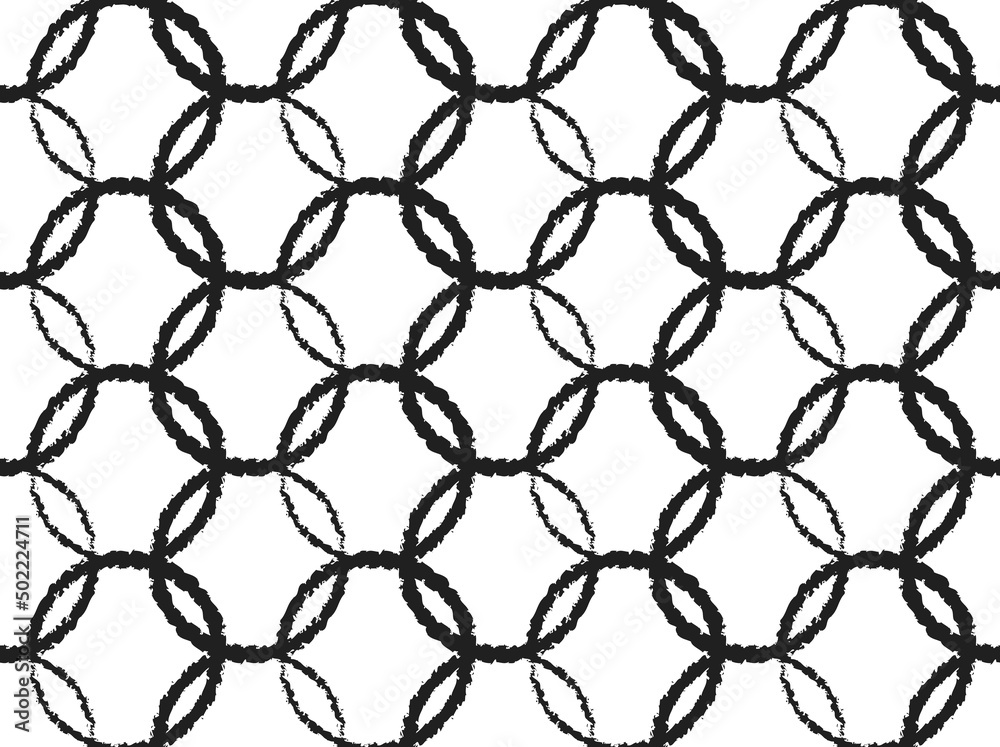 Fototapeta premium Seamless texture consisting of rings