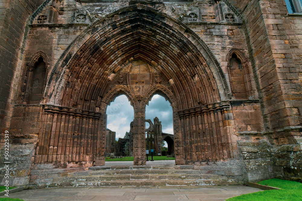 Elgin's Holy Trinity Cathedral, Scotland, UK is a ruin of the 13th-century Catholic cathedral church, the seat of a bishop between 1224 and 1560, in Elgin. It was called the Lighthouse of the North