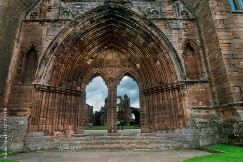 Elgin's Holy Trinity Cathedral, Scotland, UK is a ruin of the 13th-century Catholic cathedral church, the seat of a bishop between 1224 and 1560, in Elgin. It was called the Lighthouse of the North