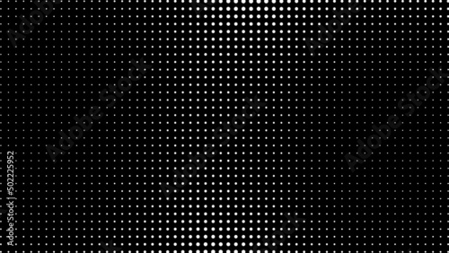 Generative real time art. Screen media technology. Code, digital creative. Coding abstract video trippy. Mesh LCD display. Scale size different hole space.