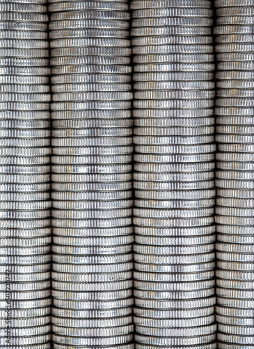 a large number of metal coins are used in eastern Europe