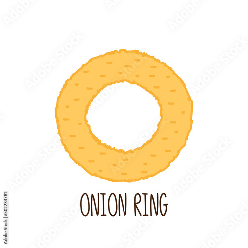 Fried onion rings tasty snacks. onion ring vector. Fried onion rings on white background.
