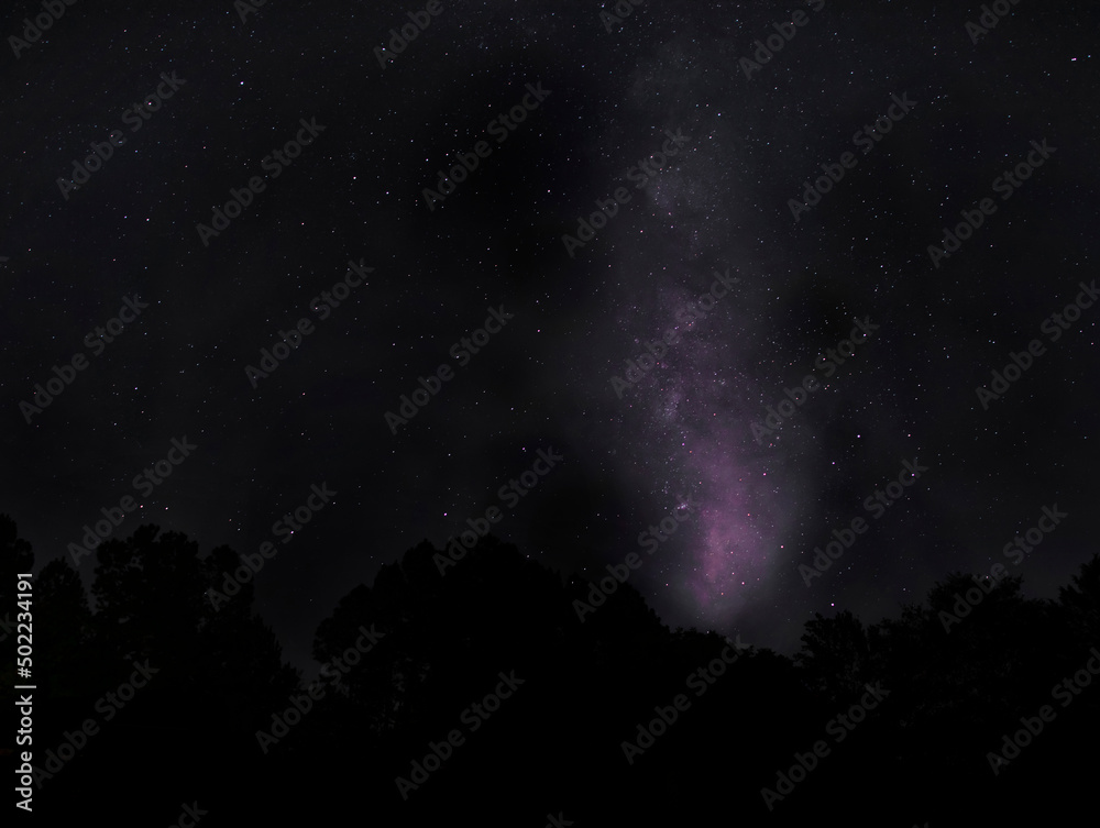 North Carolina night sky with the Milky Way