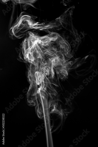 Fototapeta Naklejka Na Ścianę i Meble -  Abstract smoke isolate on black background.