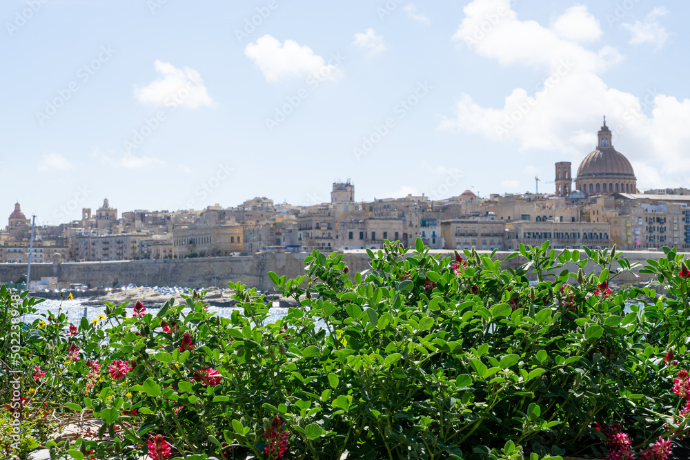 Landscape of the Maltese town La Valleta