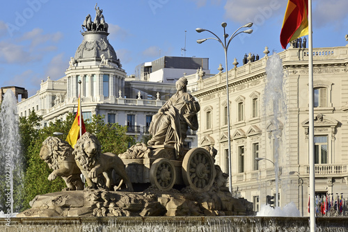 Plaza de Cibeles en Madrid, España