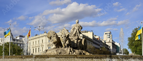 Plaza de Cibeles en Madrid, España