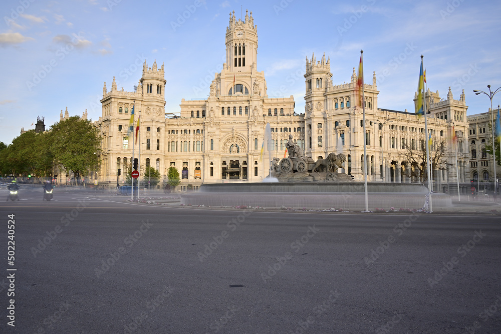 Plaza del Ayuntamiento de Madrid Cibeles, España