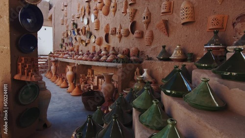 Morocco tradition shop in the village. 