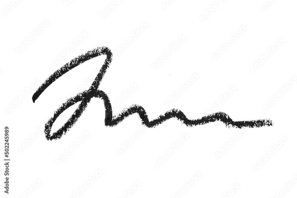 Cosmetic eye pencil stroke on white background Cosmetic eye pencil stroke on white background