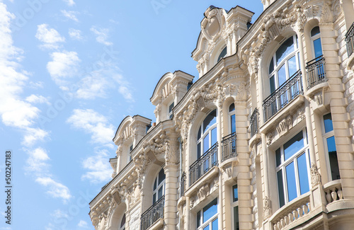 Bilde på lerret french style building in the old town, south franc, Nice
