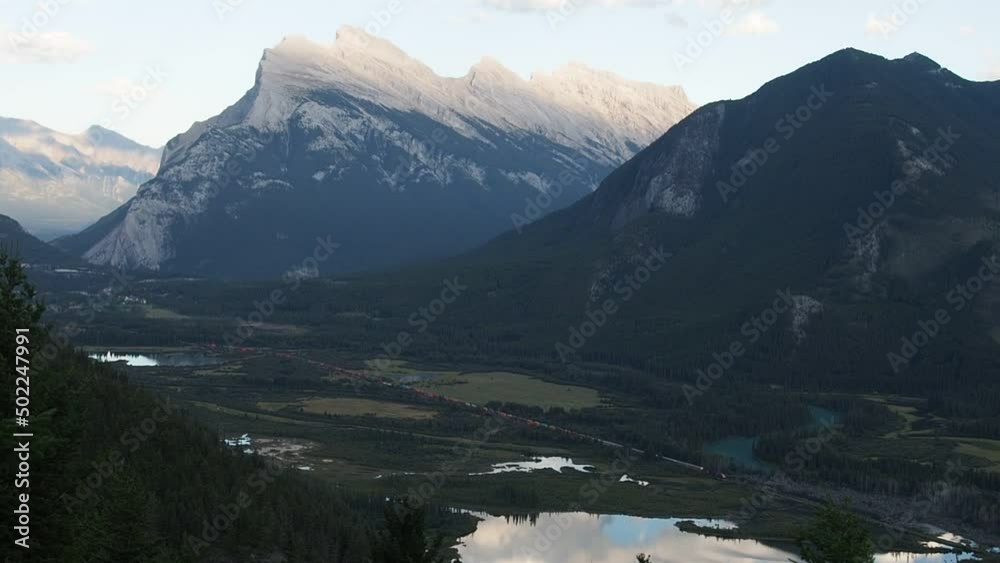 Bow Valley with Mount Rundle in the back ground Bow Valley with Mount Rundle in the back ground