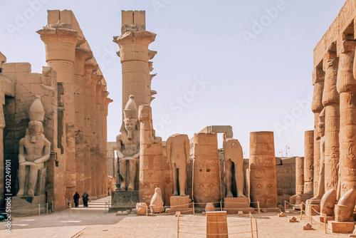 Ruins of the Egyptian Karnak Temple, the largest open-air museum in Luxor