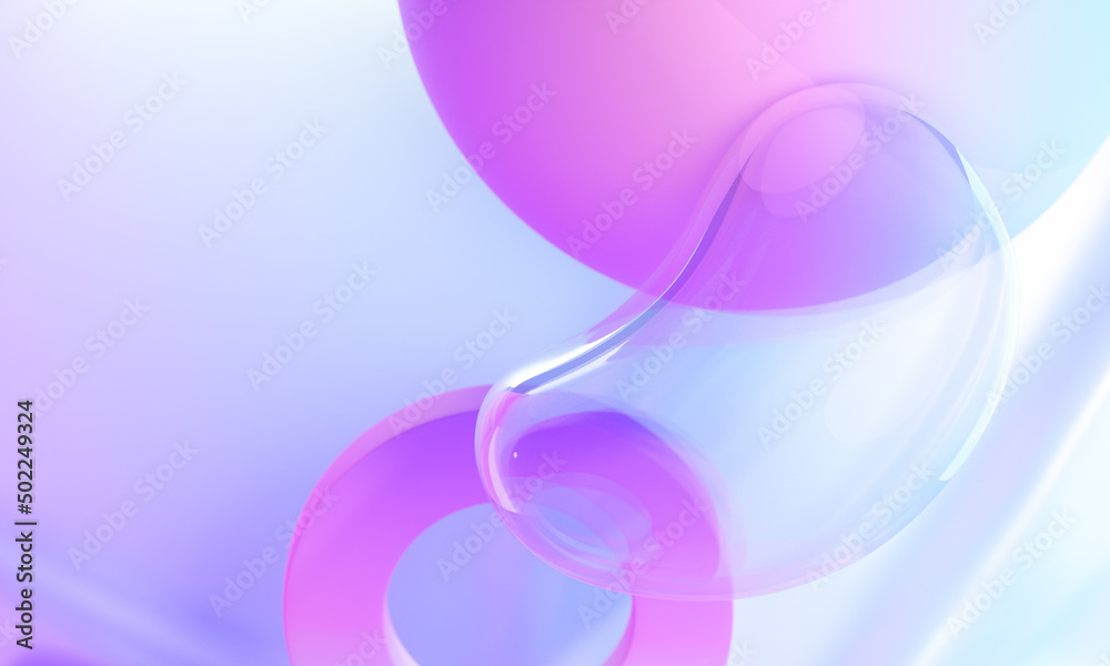 Abstract pink purple glass background 3D shape. 3D illustration rendering. Abstract pink purple glass background 3D shape. 3D illustration rendering.