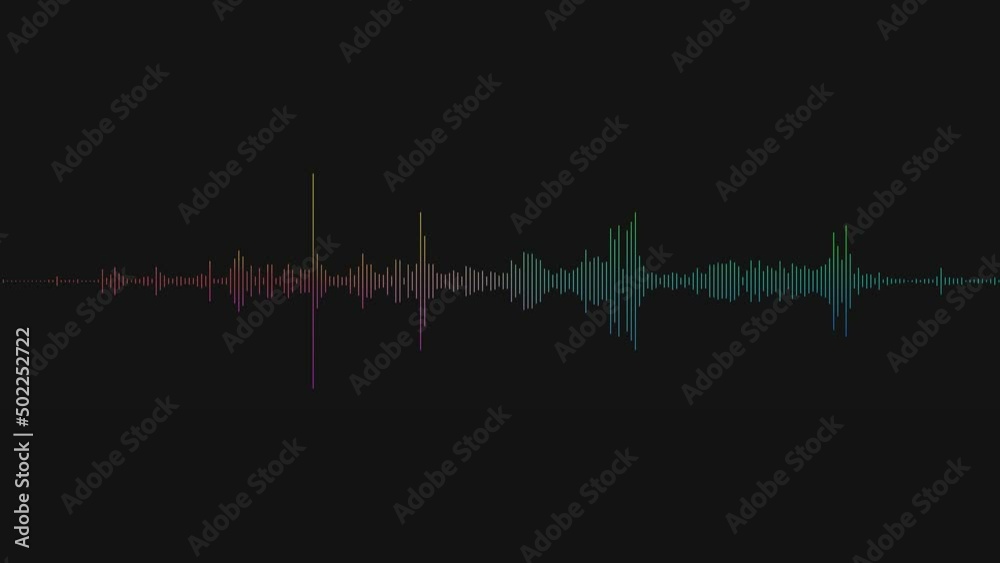 Audio Spectrum. Audio Visualizer. Soundwave effect. music visualizer ...