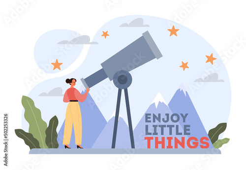 Motivational and life-coaching illustrations. Inspiring motivational quotes