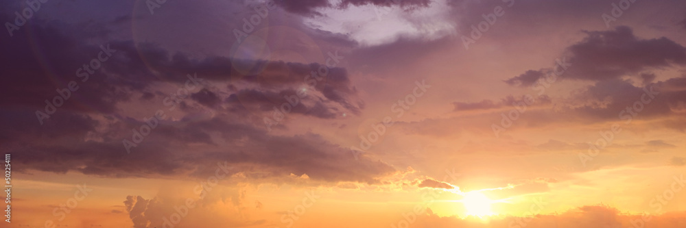 Fototapeta premium cloud at sunset background