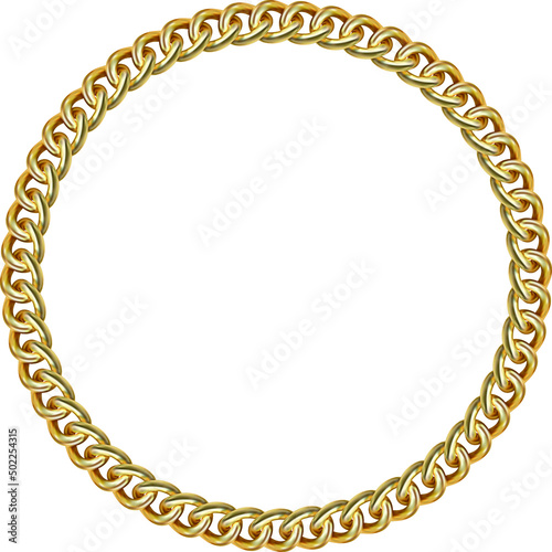 Chain on white background. EPS-10