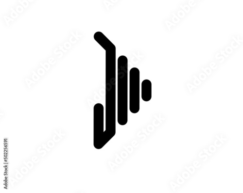 jm mj j m initial letter logo