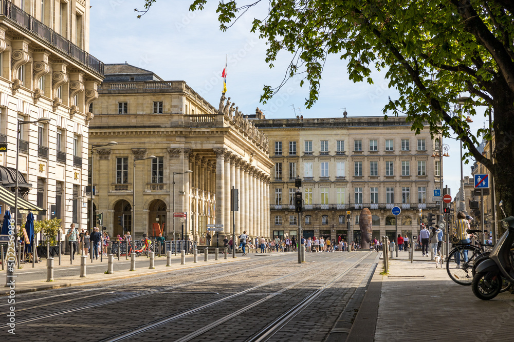 Opéra National de Bordeaux, autrement appelée Grand-Théâtre (Nouvelle-Aquitaine, France)