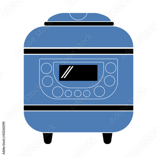 Multicooker is a kitchen appliance, electrical equipment for cooking healthy varied food